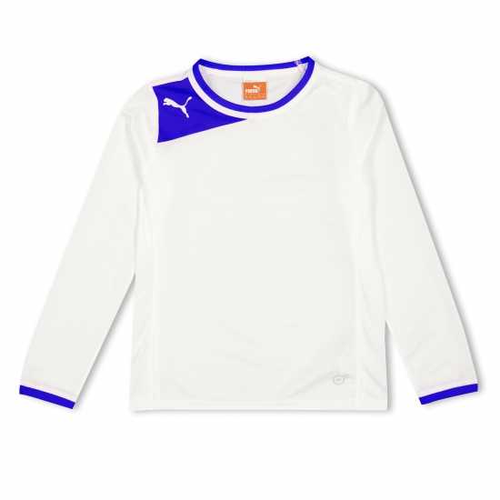 Puma (13) Fb Powercat 5.12 Ls Shirt Juniors White 