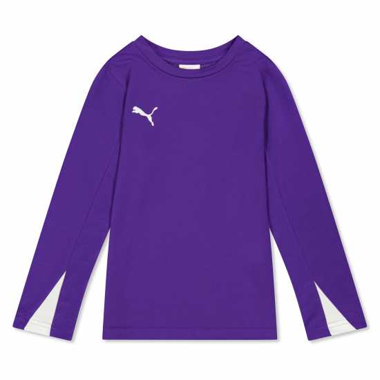 Puma Unisex Kids' Team Long Sleeve Performance Gym Top Purple 