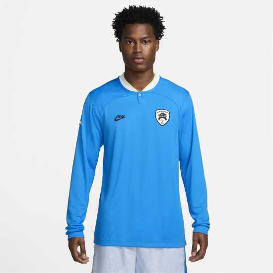 Nike Giannis Dri-Fit Long Sleeve Basketball Top Mens Фото Синьо/Волт Мъжки тениски и фланелки