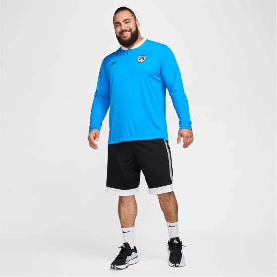 Nike Giannis Dri-Fit Long Sleeve Basketball Top Mens Фото Синьо/Волт Мъжки тениски и фланелки