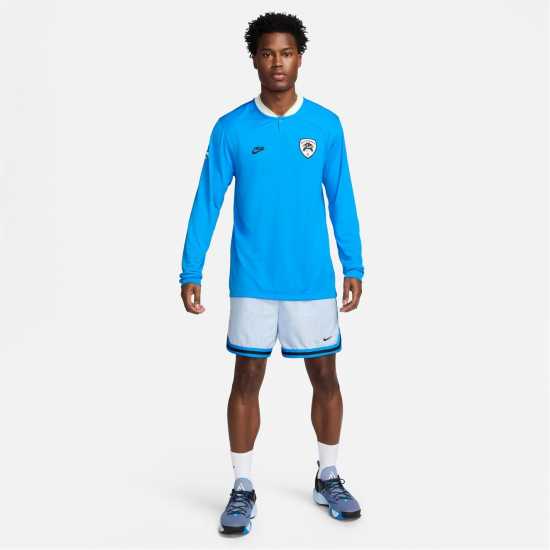 Nike Giannis Dri-Fit Long Sleeve Basketball Top Mens Фото Синьо/Волт Мъжки тениски и фланелки