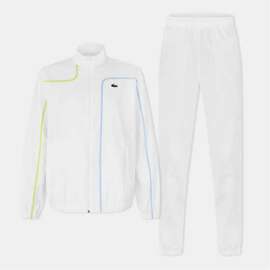 Lacoste Wh7573 Trkst Sn99 Бяло Мъжки спортни екипи в две части