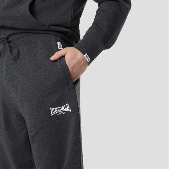Lonsdale Heavyweight Jersey Jogging Pants Charcoal Marl Мъжко облекло за едри хора