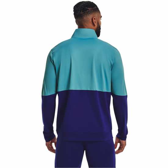 Under Armour Мъжко Спортно Горнище Pique Track Jacket Mens Blue Мъжки дрехи за фитнес