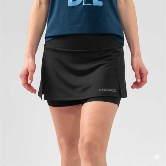 Head Club Basic Skort Черно Бадминтон