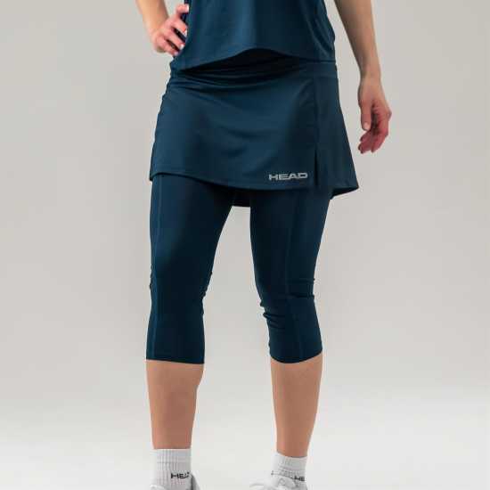Head Club 3 Quarter Tights Skort Тъмно синьо 