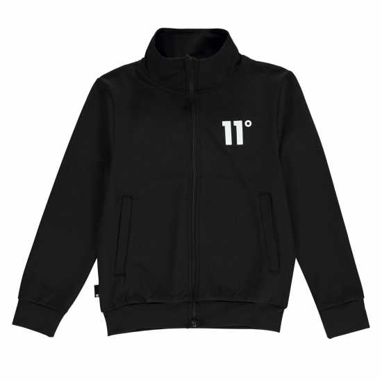 11 Degrees Poly Zip Track Suit Черно Детски спортни екипи