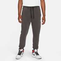 Nike Мъжко Долнище Полар Air Jordan Air Fleece Pants Mens Black Мъжки меки спортни долнища