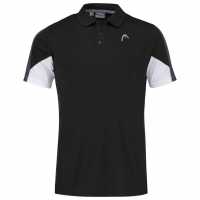 Head Блуза С Яка Club Tech Polo Shirt Black Мъжки тениски с яка