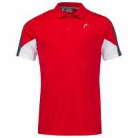 Head Блуза С Яка Club Tech Polo Shirt Red Мъжки тениски с яка