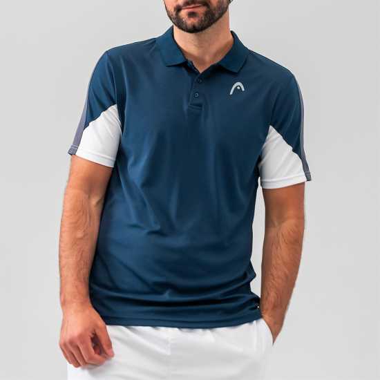 Head Блуза С Яка Club Tech Polo Shirt Dark Blue Мъжки тениски с яка