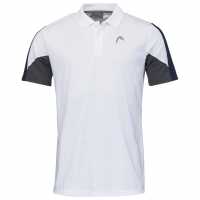 Head Блуза С Яка Club Tech Polo Shirt White/Dark Blue Мъжки тениски с яка