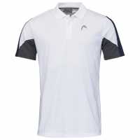 Head Блуза С Яка Club Tech Polo Shirt Бяло/Тъмно синьо Мъжки тениски с яка