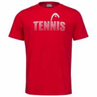 Head Club Colin T-Shirt Junior Red Детски тениски и фланелки