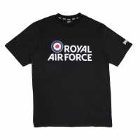 Lonsdale Raf Tee Mens Черно Мъжки тениски с яка