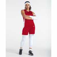 Nike Team Stock Shrt Ld09 Red/White Nike Team Stock Shrt Ld09 Red/White