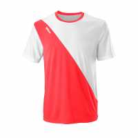 Wilson Мъжка Тениска Обло Деколте Team Crew T Shirt Mens Coral Мъжки тениски и фланелки