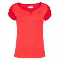 Babolat Тениска Момичета Play Cap Sleeve T Shirt Junior Girls  Детски тениски и фланелки