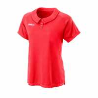 Wilson Блуза С Яка Team Polo Shirt Womens Coral Дамски тениски с яка