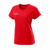 Wilson Тениска Team Tech T Shirt Womens Red Дамски тениски и фланелки