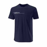 Wilson Мъжка Тениска Tech T Shirt Mens Navy Мъжки тениски и фланелки