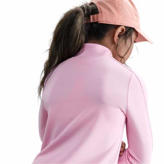 Nike Older Girls Dri-Fit Long Sleeve Half Zip Pink Детски тениски и фланелки
