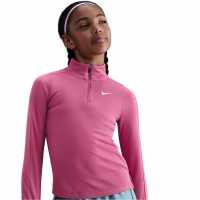 Детски тениски и фланелки Nike Older Girls Dri-Fit Long Sleeve Half Zip Sweet Beet Nike Older Girls Dri-Fit Long Sleeve Half Zip Sweet Beet Детски тениски и фланелки