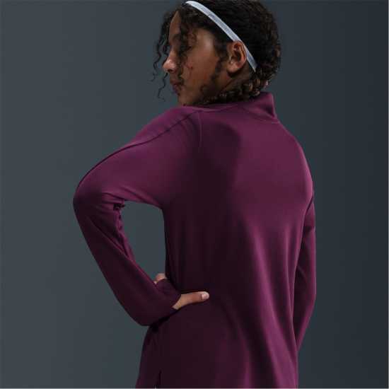 Nike Older Girls Dri-Fit Long Sleeve Half Zip Bordeaux Nike Older Girls Dri-Fit Long Sleeve Half Zip Bordeaux