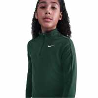 Nike Older Girls Dri-Fit Long Sleeve Half Zip Сосна Nike Older Girls Dri-Fit Long Sleeve Half Zip Сосна