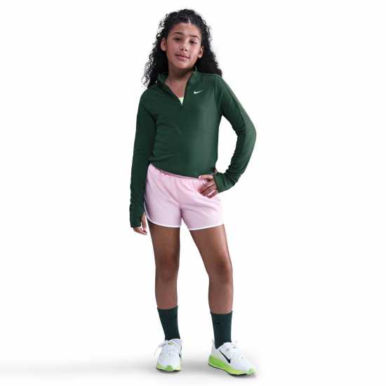 Nike Older Girls Dri-Fit Long Sleeve Half Zip Сосна 