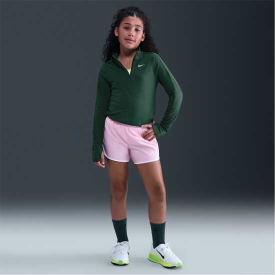 Nike Older Girls Dri-Fit Long Sleeve Half Zip Сосна 