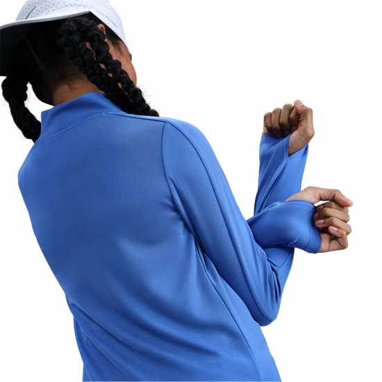 Nike Older Girls Dri-Fit Long Sleeve Half Zip Blue Детски тениски и фланелки