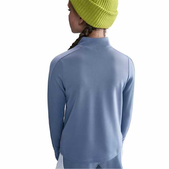 Nike Older Girls Dri-Fit Long Sleeve Half Zip Индиго 