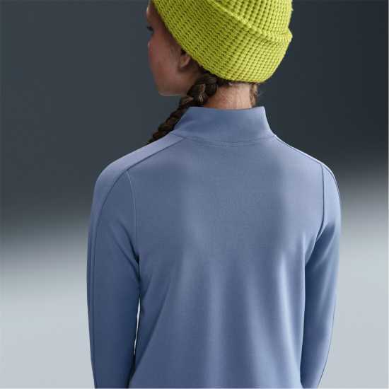 Nike Older Girls Dri-Fit Long Sleeve Half Zip Индиго 