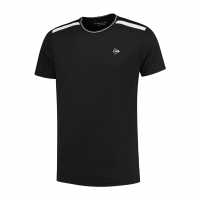 Dunlop Мъжка Тениска Обло Деколте Club Crew T Shirt Mens Blk/Wht Мъжки тениски и фланелки