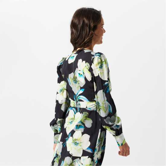 Дамски поли и рокли Biba Printed Wrap Dress Тъмно цветен Biba Printed Wrap Dress Тъмно цветен Дамски поли и рокли