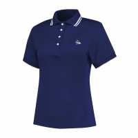 Dunlop Блуза С Яка Club Polo Shirt Womens Nvy/wht Дамски тениски с яка