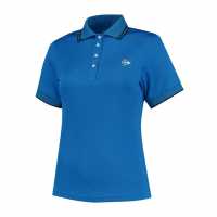 Dunlop Блуза С Яка Club Polo Shirt Womens RBlu/Nvy Дамски тениски с яка