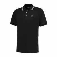 Dunlop Мъжка Блуза С Яка Club Polo Shirt Mens Blk/Wht Мъжки тениски с яка