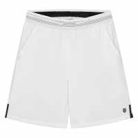 K Swiss Мъжки Шорти Core Trim Shorts Mens White Мъжко облекло за едри хора