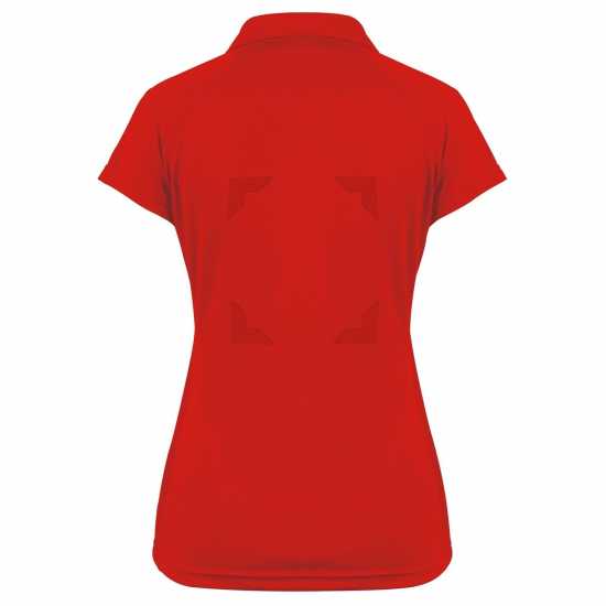 Gilbert Блуза С Яка Eclipse Womens Netball Polo Shirt W Bib Attachments Red Дамски тениски и фланелки
