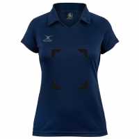 Gilbert Блуза С Яка Eclipse Womens Netball Polo Shirt W Bib Attachments Dark Navy Дамски тениски и фланелки