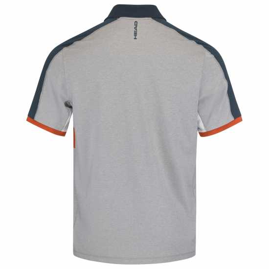 Head Блуза С Яка Padel Tech Polo Shirt Grey / Orange Мъжки ризи