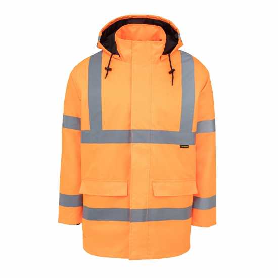 Работно облекло Dunlop Отражателна Мъжка Парка Hi Vis Parka Mens Оранжево Dunlop Отражателна Мъжка Парка Hi Vis Parka Mens Оранжево Работно облекло
