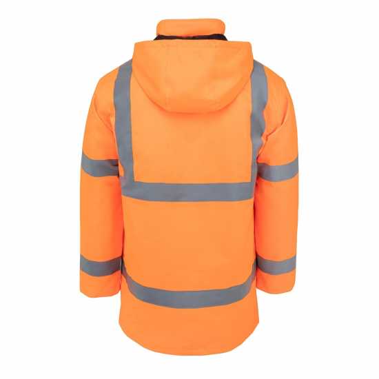 Работно облекло Dunlop Отражателна Мъжка Парка Hi Vis Parka Mens Оранжево Dunlop Отражателна Мъжка Парка Hi Vis Parka Mens Оранжево Работно облекло