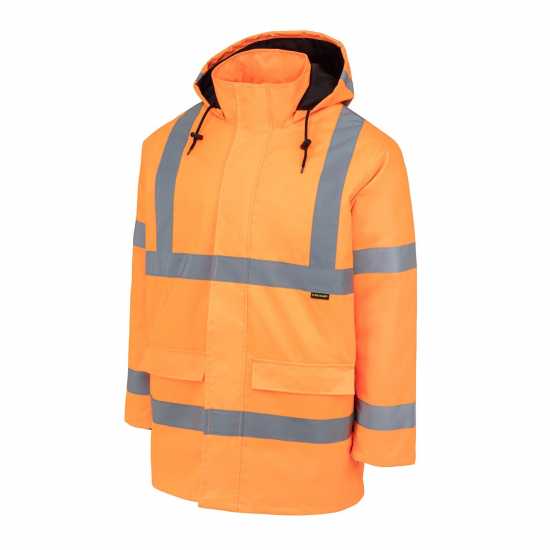 Работно облекло Dunlop Отражателна Мъжка Парка Hi Vis Parka Mens Оранжево Dunlop Отражателна Мъжка Парка Hi Vis Parka Mens Оранжево Работно облекло