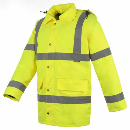 Работно облекло Dunlop Отражателна Мъжка Парка Hi Vis Parka Mens Жълто Dunlop Отражателна Мъжка Парка Hi Vis Parka Mens Жълто Работно облекло