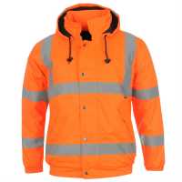 Dunlop Мъжко Яке Бомбър Hi Vis Bomber Jacket Mens Orange Мъжки грейки