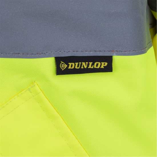 Dunlop Мъжко Яке Бомбър Hi Vis Bomber Jacket Mens Yellow Мъжки грейки