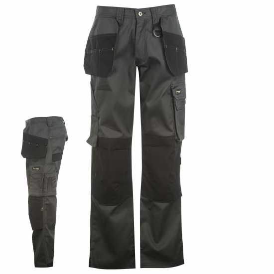 Dunlop Мъжки Панталон On Site Work Trousers Mens Угъл/Черен Работни панталони